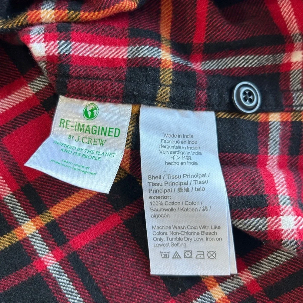 J. Crew Classic Red Plaid‎ Men's Shirt